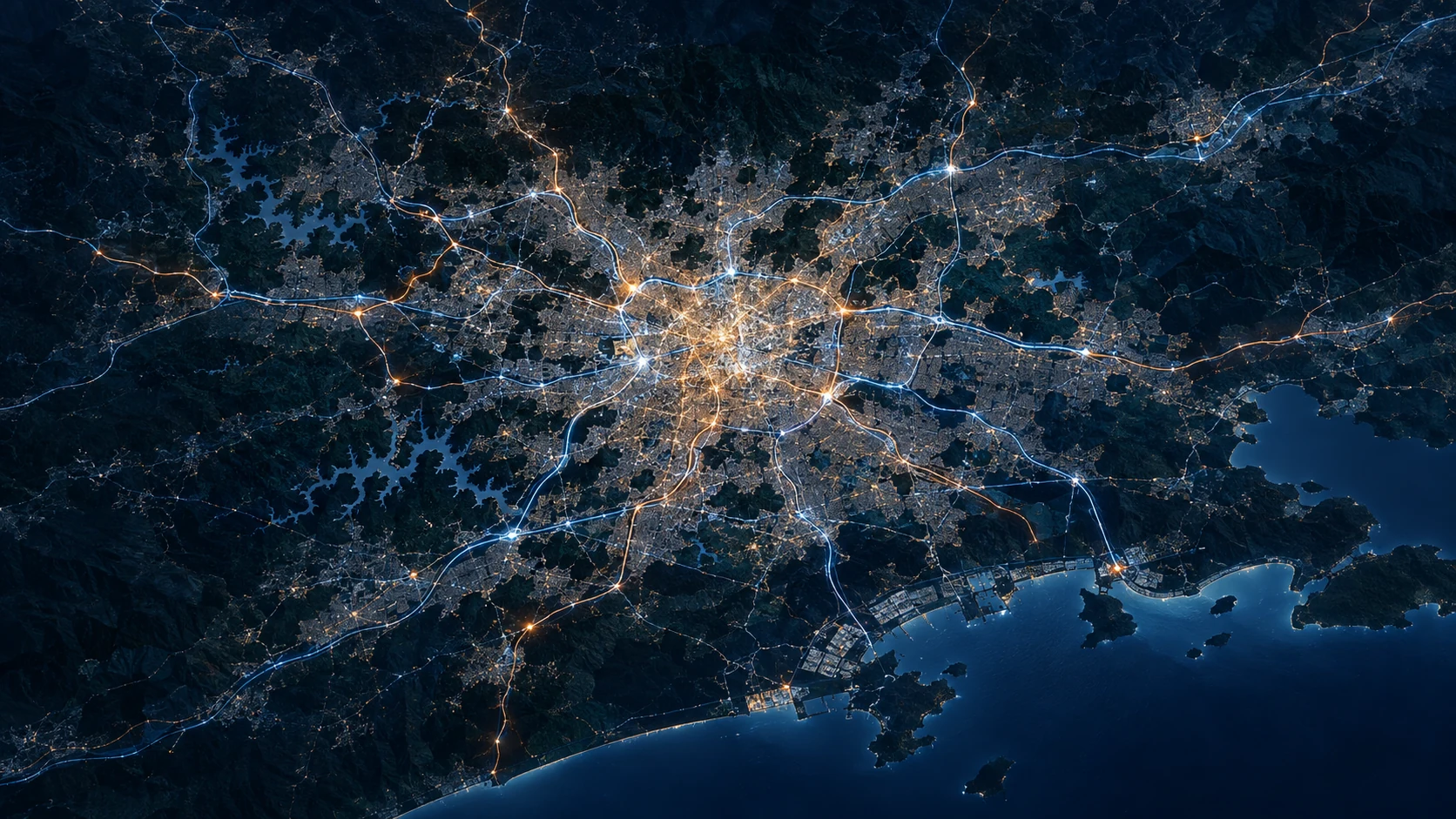 Mapa geográfico realista da Grande São Paulo - Cobertura Cupecê Climatização e Infraestrutura